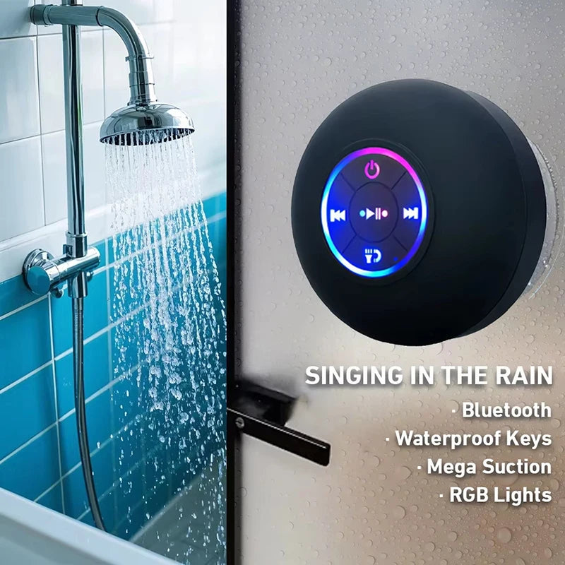 Parlante Bluetooth Impermeable con Luz LED 🔊💧